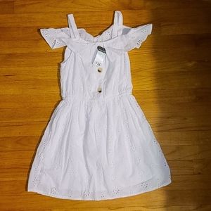 Preteen white summer dress